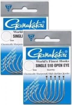 Anzol Gamakatsu Single 510 Open Eye 2/0