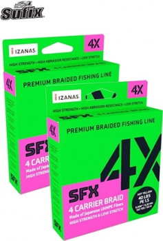 Linha Sufix SFX 4X Braid Amarelo 0,23mm 270mts