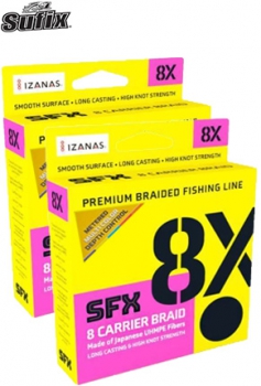 Linha Sufix SFX 8X Braid Multi Color 0,33mm 300mts